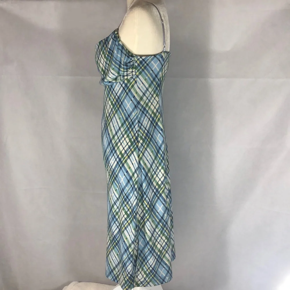 - SOLD💜💜💜💜BCBG MAXAZRIA, Size L , Midi dress, Blue color. - Picture 4 of 8